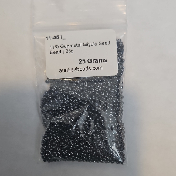 Miyuki 11/0 Seed Beads in Brown, Grey, Orange, and Cream - Picture 3 of 7